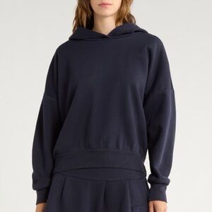 Free People FP Movement Sprint To The Finish Hoodie in Midnight Navy